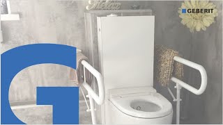 Geberit AquaClean CARE Shower Toilet Demonstration [upl. by Nomead862]