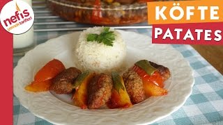 Fırında Köfte Patates  Köfte Tarifi  Nefis Yemek Tarifleri [upl. by Lairret]