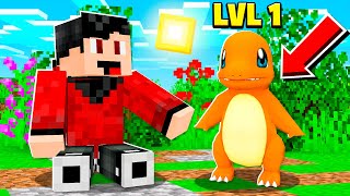 I CAUGHT MY FIRST POKEMON IN MINECRAFT [upl. by Amieva]