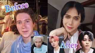 Oli London Before amp After surgery to look like Jimin [upl. by Phail]