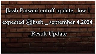 Patwari cutoff  expected very low or High  Jkssb [upl. by Schulz317]