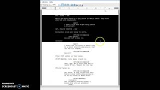 Screenplay Formatting 101 INTERCUT [upl. by Artemahs]