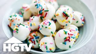 Easy NoBake Cookie Truffles  HGTV [upl. by Hayes458]