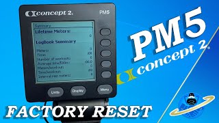 Concept2 PM5 Factory Reset [upl. by Neeruan792]