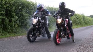 KTM 690 Duke vs Duke R [upl. by Vernier749]