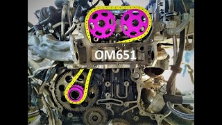 Výměna rozvodu Mercedes om651 timing chain replacement om651 ARTMOTOR [upl. by Akinna]