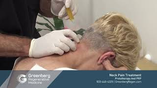 Neck Pain Treatment With Prolotherapy And PRP [upl. by Charmion959]