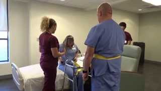 Physical Therapy Transfer Training  How To Transfer From Wheelchair To Bed [upl. by Lyndell]