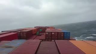 Container Ship in Storm Inside amp Outside [upl. by Jyoti]