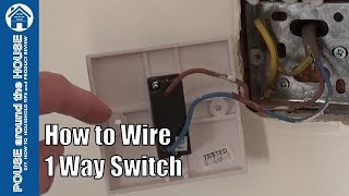 How to wire a 1 way light switch One way lighting explained [upl. by Sikes838]