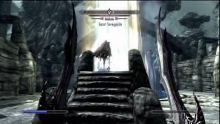 Skyrim Skuldafn Temple To Defeating Alduin GameplayCommentary [upl. by Aierdna]