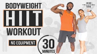 30 Minute Full Body HIIT Workout No Equipment  Modifications [upl. by Asirehc]