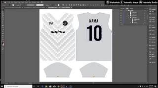 ILLUSTRATOR TUTORIAL  Panduan Asas Rekaan Jersey  Talentela Studio [upl. by Bunni]