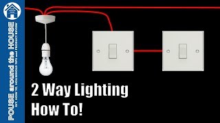 How to wire a 2 way light switch 2 way lighting explained Light switch tutorial [upl. by Ingunna992]