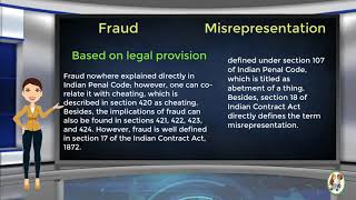 What is Difference Between Fraud amp Misrepresentation [upl. by Ahseka]