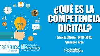 ¿Qué es la competencia digital [upl. by Oluas]