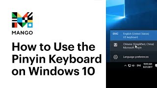 How to Use the Pinyin Keyboard on Windows 10  Typing in Chinese [upl. by Nitsyrc]