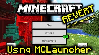 How to REVERT to OLDER VERSIONS  Upgrade to BETAS for Minecraft Bedrock MCLauncher Tutorial 2021 [upl. by Yenroc]