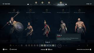 Assassins Creed Odyssey All Mercenaries Discovered At Level 8 [upl. by Lletnom]