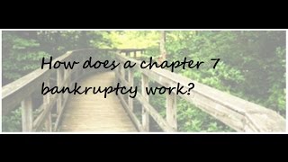 Chapter 7 Bankruptcy Process [upl. by Beulah193]