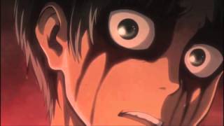 Erens First Transformation  Attack on Titan English Dub with JAPANESE ROAR [upl. by Smitt]