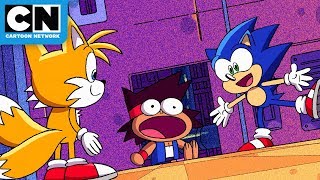 KO Meets Sonic The Hedgehog  OK KO Lets Be Heroes [upl. by Zeuqram]