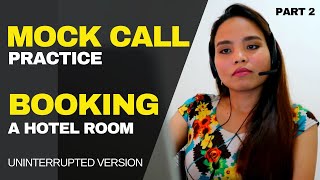 Mock Call Practice  Hotel Reservation  Short Version [upl. by Dittman]