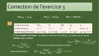 EXERCICES EQUILIBRES CHIMIQUES [upl. by Turner]