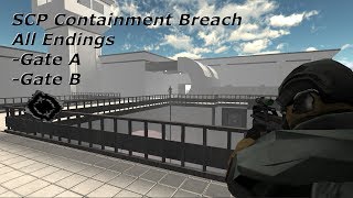 SCP Containment Breach All Endings  138 Read Description [upl. by Soilissav]