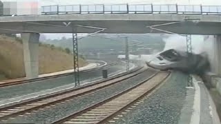 TRAIN CRASHES and DERAILMENT Compilation [upl. by Ramled]