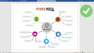 Mapa mental en Word [upl. by Ecilayram]