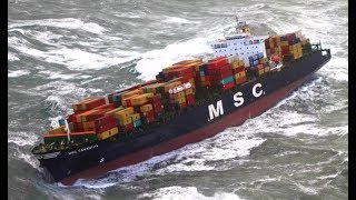 Top 10 Biggest Container Ships In Storm Strong Waves at Sea [upl. by Herald]