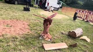 A fabulous range of wooden sculpture at Caerleon festival 2024 [upl. by Ardnoel]