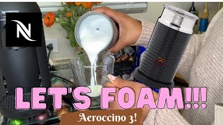 How To Foam Milk With Aeroccino 3 Make Coffee With Foam Tips amp Tricks  Easy Foamed Latte Recipe [upl. by Lanna]