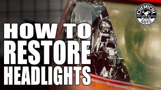 How To Restore Headlights  Chemical Guys Car Care [upl. by Asilim]