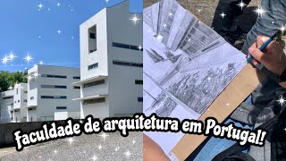 UM DIA NA FACULDADE DE ARQUITETURA COMIGO  faculdade em Portugal [upl. by Monteria]