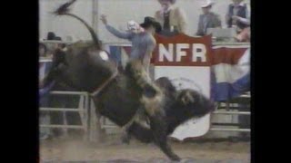 Bull Riding  1984 NFR Rodeo Go Round Highlights and 10th Round [upl. by Melmon429]