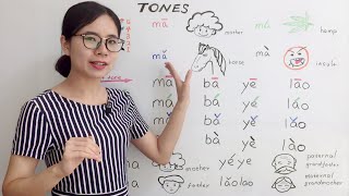 The Tones in Mandarin Chinese  Beginner Lesson 2  HSK 1 [upl. by Attlee]