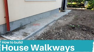 Building Paver Walkways around the House  Time Lapse [upl. by George]