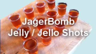 JAGERBOMB JELLY  JELLO SHOTS RECIPE [upl. by Eislrahc]