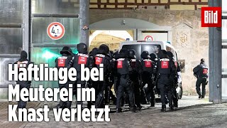 Gefängnismeuterei Polizei stürmt Knast in Thüringen  JVA Untermaßfeld [upl. by Cower]